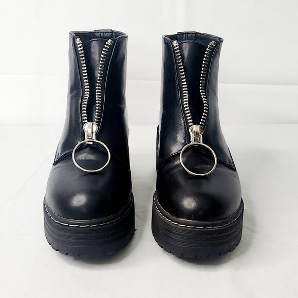 Seven 7 Zoe Black Platform Boots - Picture 3 of 9
